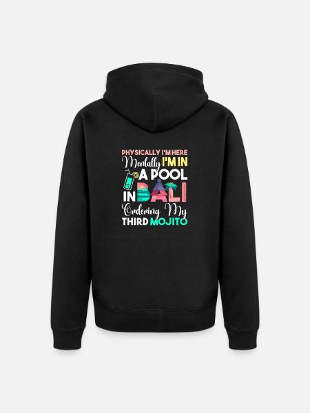 Outdoor Camping Hiking Backpacking - Unisex Premium Organic Zip Hoodie - black