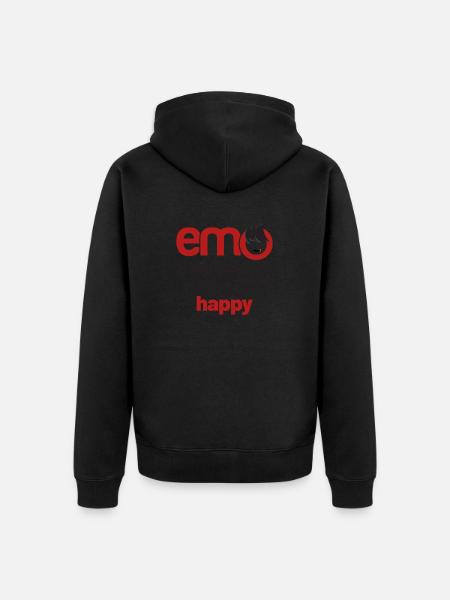 emo - Les chansons tristes me rendent heureux | | de vêtements Emo Emoc - Veste à capuche bio Premium Unisexe - noir