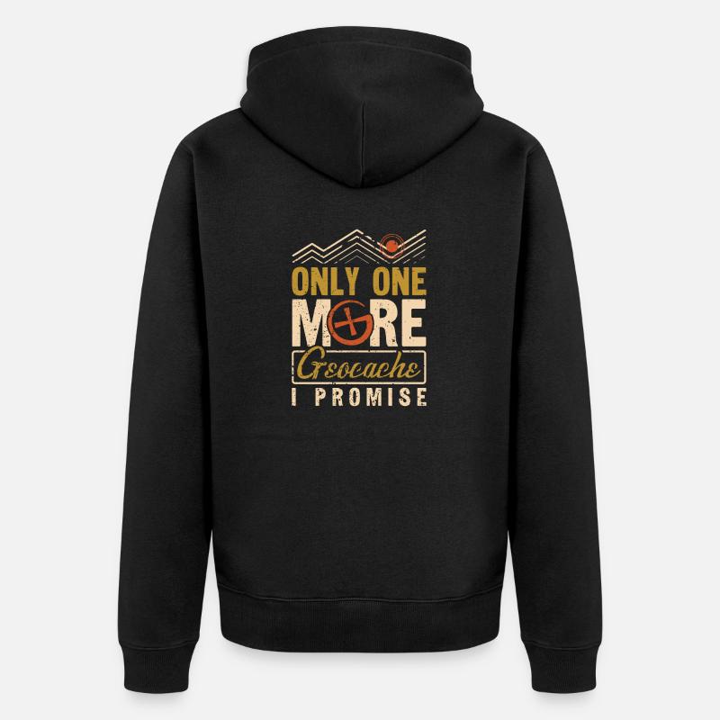 Geocaching Geocacher Cadeau - Veste à capuche bio Premium Unisexe - noir