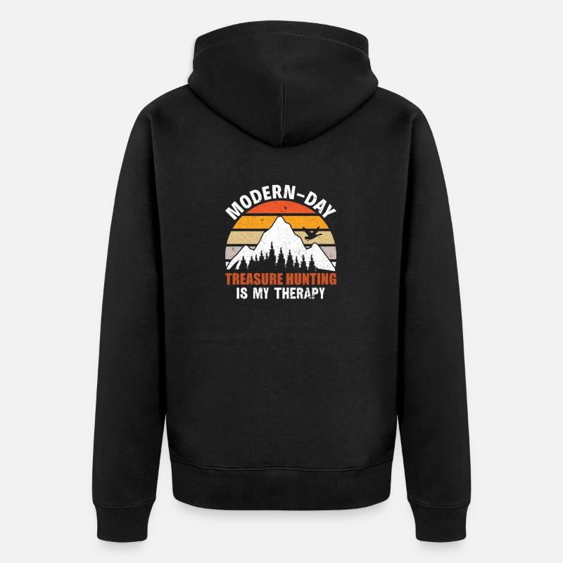 Geocaching Geocacher Cadeau - Veste à capuche bio Premium Unisexe - noir
