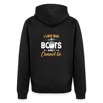 Croisière Croisière Vacances Mer - Veste à capuche bio Premium Unisexe - noir - Dos - Nico (187cm)