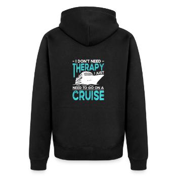 Croisière Croisière Vacances Mer - Veste à capuche bio Premium Unisexe - noir - Dos - Nico (187cm)