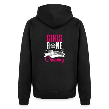 Croisière Croisière Vacances Mer - Veste à capuche bio Premium Unisexe - noir - Dos - Nico (187cm)