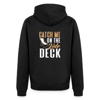 Croisière Croisière Vacances Mer - Veste à capuche bio Premium Unisexe - noir - Dos - Nico (187cm)
