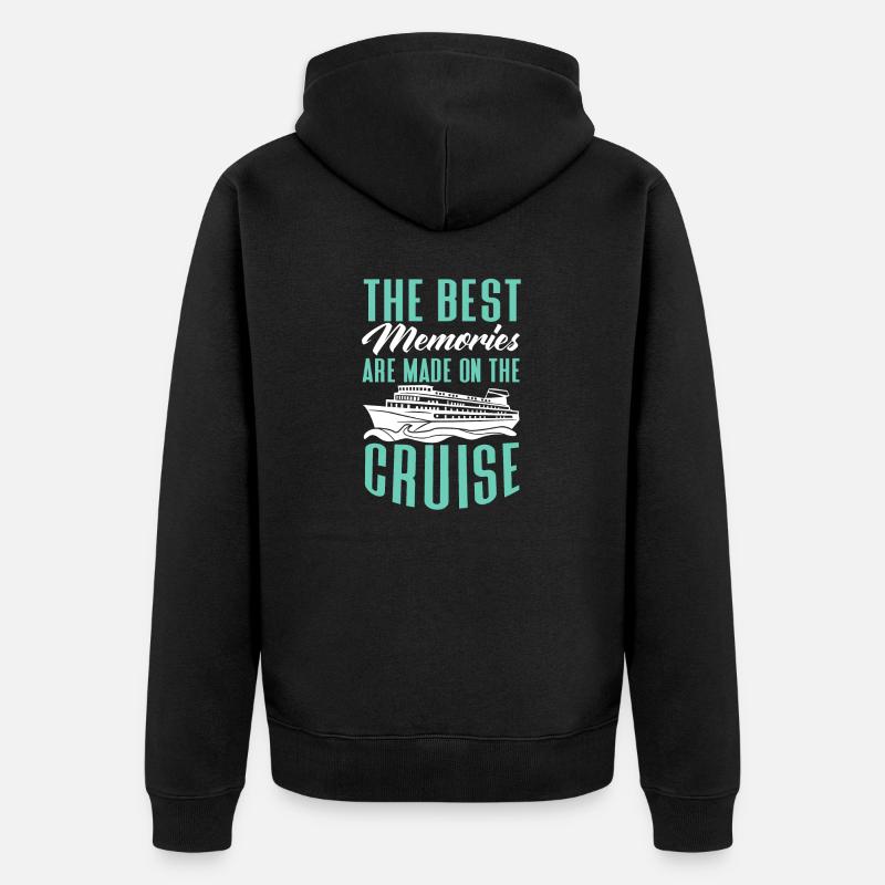 Croisière Croisière Vacances Mer - Veste à capuche bio Premium Unisexe - noir