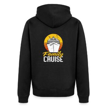 Croisière Croisière Vacances Mer - Veste à capuche bio Premium Unisexe - noir - Dos - Nico (187cm)