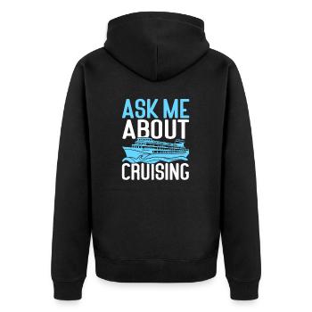 Croisière Croisière Vacances Mer - Veste à capuche bio Premium Unisexe - noir - Dos - Nico (187cm)