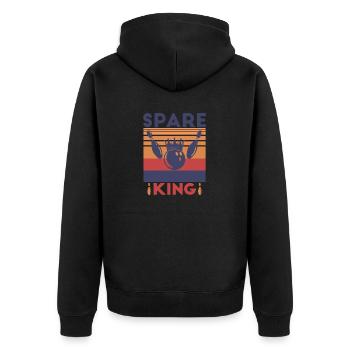 Chemise de rechange King King of Bowling - Veste à capuche bio Premium Unisexe - noir - Dos - Nico (187cm)