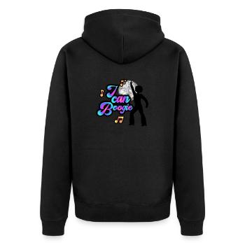 | de vêtements Funk Costume vintage des années 70 pour la musique soul - Veste à capuche bio Premium Unisexe - noir - Dos - Nico (187cm)