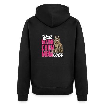 Maine Coon Chat - Veste à capuche bio Premium Unisexe - noir - Dos - Nico (187cm)