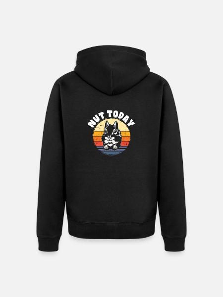 Chipmunk Rodent Gift - Unisex Premium Organic Zip Hoodie - black