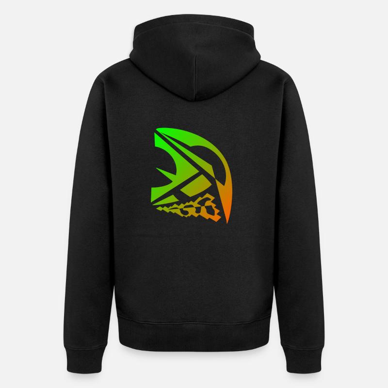 objet géométrique - Veste à capuche bio Premium Unisexe - noir