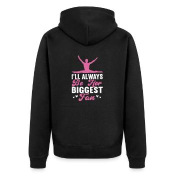 Acrobat Gymnastics Gymnastics Tumbling - Unisex Premium Organic Zip Hoodie - black - Back - Nico (187cm)