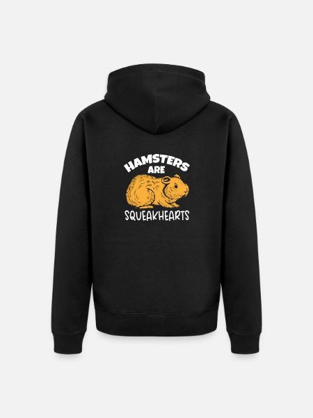 Hamster Gift Hamster Lovers - Unisex Premium Organic Zip Hoodie - black