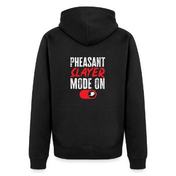 Pheasant hunting Pheasant Bird hunting Bird hunters - Unisex Premium Organic Zip Hoodie - black - Back - Nico (187cm)
