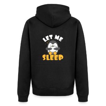 King Penguin Emperor Penguin Penguin Gift - Unisex Premium Organic Zip Hoodie - black - Back - Nico (187cm)