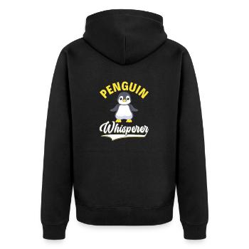 King Penguin Emperor Penguin Penguin Gift - Veste à capuche bio Premium Unisexe - noir - Dos - Nico (187cm)