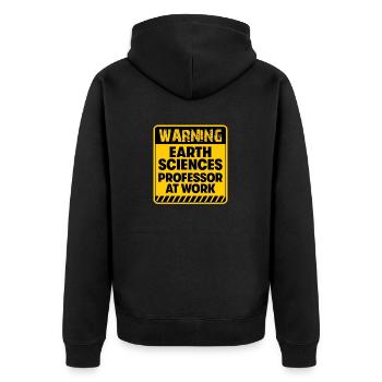 Professeur de sciences de la Terre au travail - Veste à capuche bio Premium Unisexe - noir - Dos - Nico (187cm)