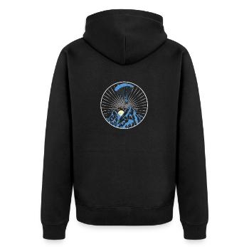 Cool drôle Skydiving Lover Skydiver - Veste à capuche bio Premium Unisexe - noir - Dos - Nico (187cm)