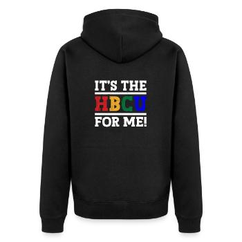 Hbcu Clothing Historic Black College - Unisex Premium Organic Zip Hoodie - black - Back - Nico (187cm)