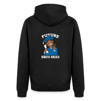 Hbcu Clothing Historic Black College - Unisex Premium Organic Zip Hoodie - black - Back - Nico (187cm)