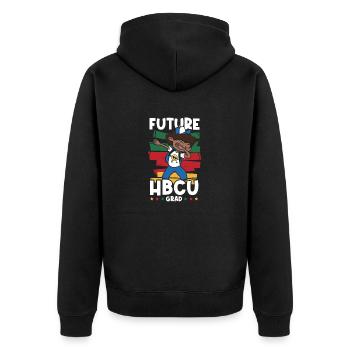 Hbcu Clothing Historic Black College - Unisex Premium Organic Zip Hoodie - black - Back - Nico (187cm)