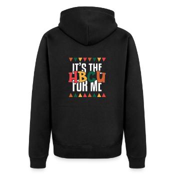Hbcu Clothing Historic Black College - Unisex Premium Organic Zip Hoodie - black - Back - Nico (187cm)