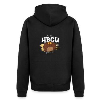 Hbcu Clothing Historic Black College - Unisex Premium Organic Zip Hoodie - black - Back - Nico (187cm)