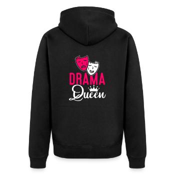 Schauspielerin Drama Broadway Musical Theater - Unisex Premium Bio Zip Hoodie - Schwarz - Hinten - Nico (187cm)