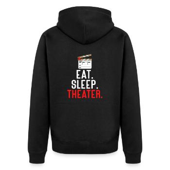 Schauspielerin Drama Broadway Musical Theater - Unisex Premium Bio Zip Hoodie - Schwarz - Hinten - Nico (187cm)