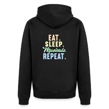 Schauspielerin Drama Broadway Musical Theater - Unisex Premium Bio Zip Hoodie - Schwarz - Hinten - Nico (187cm)