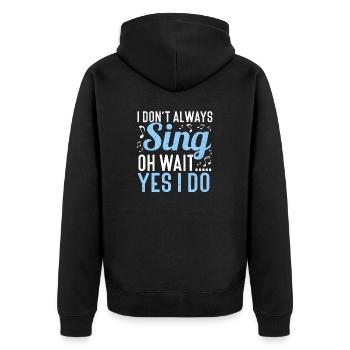 Schauspielerin Drama Broadway Musical Theater - Unisex Premium Bio Zip Hoodie - Schwarz - Hinten - Nico (187cm)