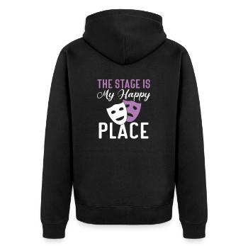 Schauspielerin Drama Broadway Musical Theater - Unisex Premium Bio Zip Hoodie - Schwarz - Hinten - Nico (187cm)