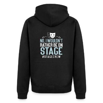 Schauspielerin Drama Broadway Musical Theater - Unisex Premium Bio Zip Hoodie - Schwarz - Hinten - Nico (187cm)
