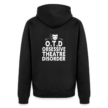 Schauspielerin Drama Broadway Musical Theater - Unisex Premium Bio Zip Hoodie - Schwarz - Hinten - Nico (187cm)