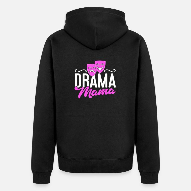 Actrice, Drame, Broadway, Comédie musicale - Veste à capuche bio Premium Unisexe - noir