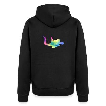 Parachutisme Parachutisme Sports Extrêmes - Veste à capuche bio Premium Unisexe - noir - Dos - Nico (187cm)
