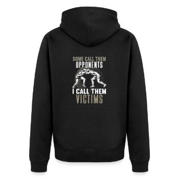 Lutte Lutte Cadeau de lutteur lutteur - Veste à capuche bio Premium Unisexe - noir - Dos - Nico (187cm)