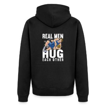 Lutte Lutte Cadeau de lutteur lutteur - Veste à capuche bio Premium Unisexe - noir - Dos - Nico (187cm)