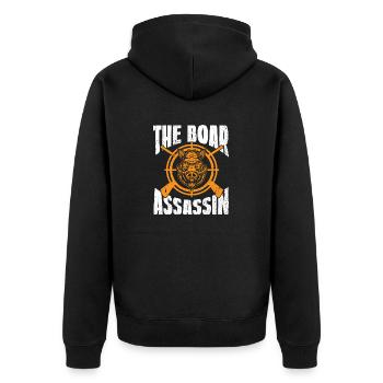 Chasse au sanglier chasseur sanglier - Veste à capuche bio Premium Unisexe - noir - Dos - Nico (187cm)