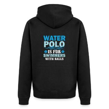 Water-polo Wasserball - Veste à capuche bio Premium Unisexe - noir - Dos - Nico (187cm)
