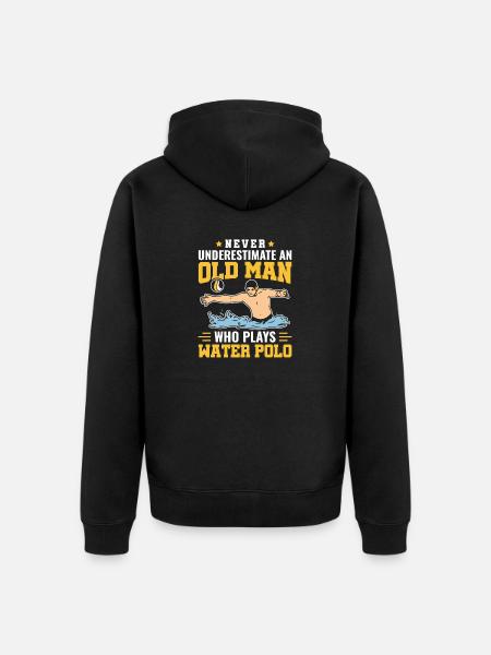 Water Polo Wasserball - Unisex Premium Organic Zip Hoodie - black