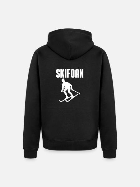 Skifoan - Unisex Premium Bio Zip Hoodie - Schwarz
