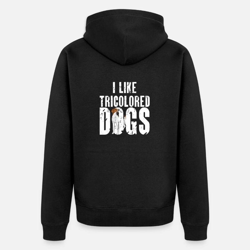 Marcheur arboricole Coonhound - Veste à capuche bio Premium Unisexe - noir