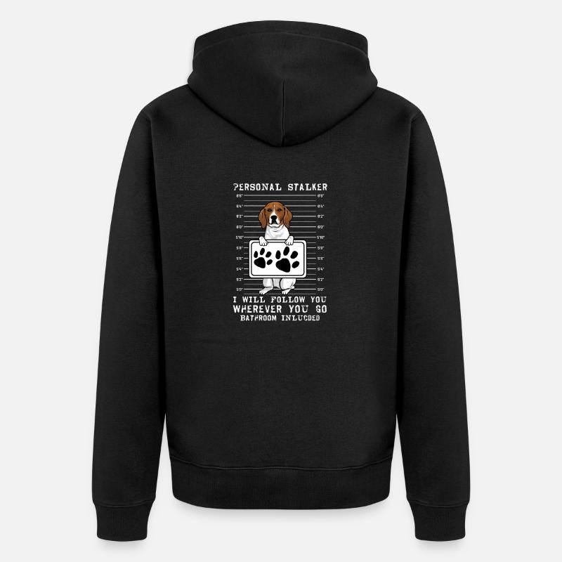Treeing Walker Coonhound - Unisex Premium Bio Zip Hoodie - Schwarz