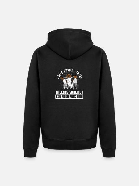 Treeing Walker Coonhound - Unisex Premium Organic Zip Hoodie - black