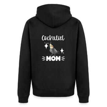 Cockatiel Cockatiel Cockatoo Perroquet Oiseau Cadeau - Veste à capuche bio Premium Unisexe - noir - Dos - Nico (187cm)