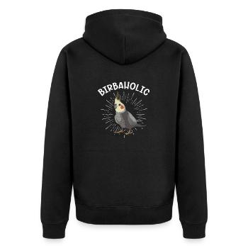 Cockatiel Cockatiel Cockatoo Perroquet Oiseau Cadeau - Veste à capuche bio Premium Unisexe - noir - Dos - Nico (187cm)
