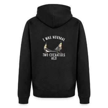 Cockatiel Cockatiel Cockatoo Perroquet Oiseau Cadeau - Veste à capuche bio Premium Unisexe - noir - Dos - Nico (187cm)