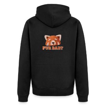 Red Panda For Baby Red Pandas Zoologist Funny Pand - Unisex Premium Organic Zip Hoodie - black - Back - Nico (187cm)